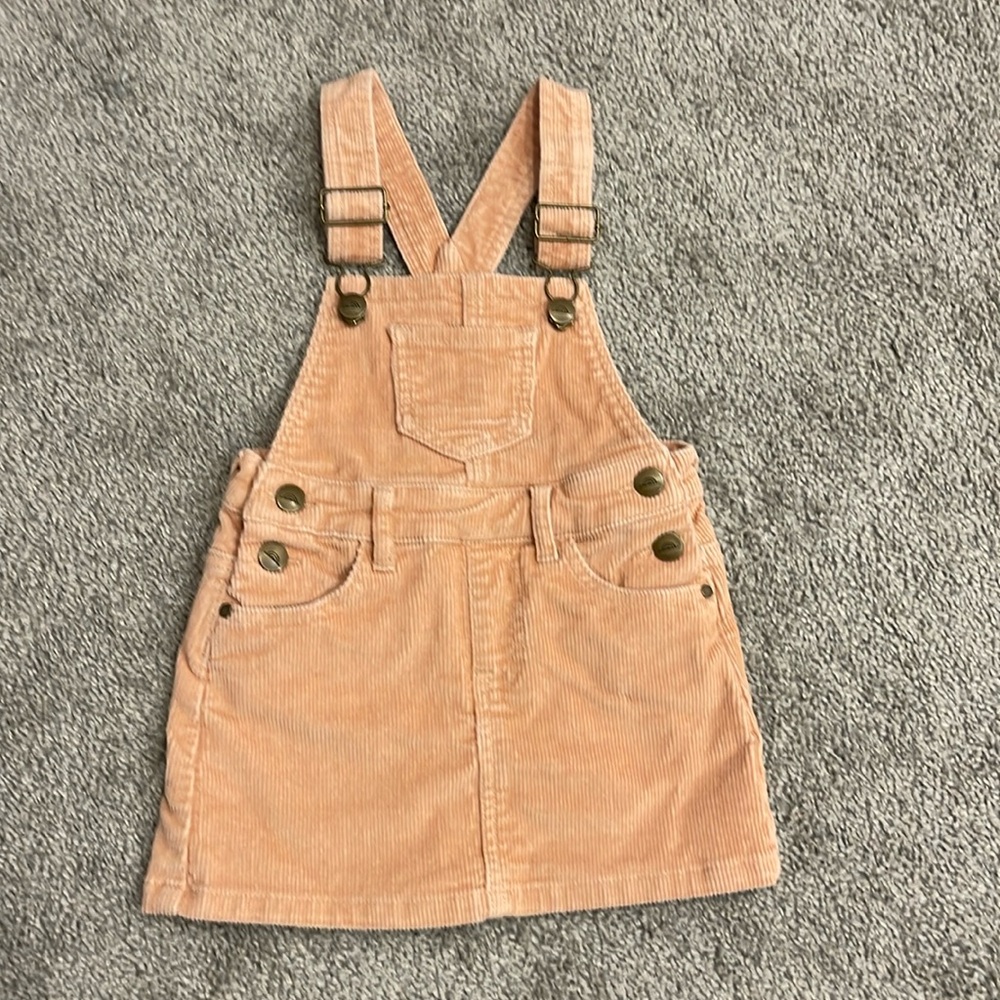 Jamie Kay, toddler size 2, pink corduroy overall dress in great condition